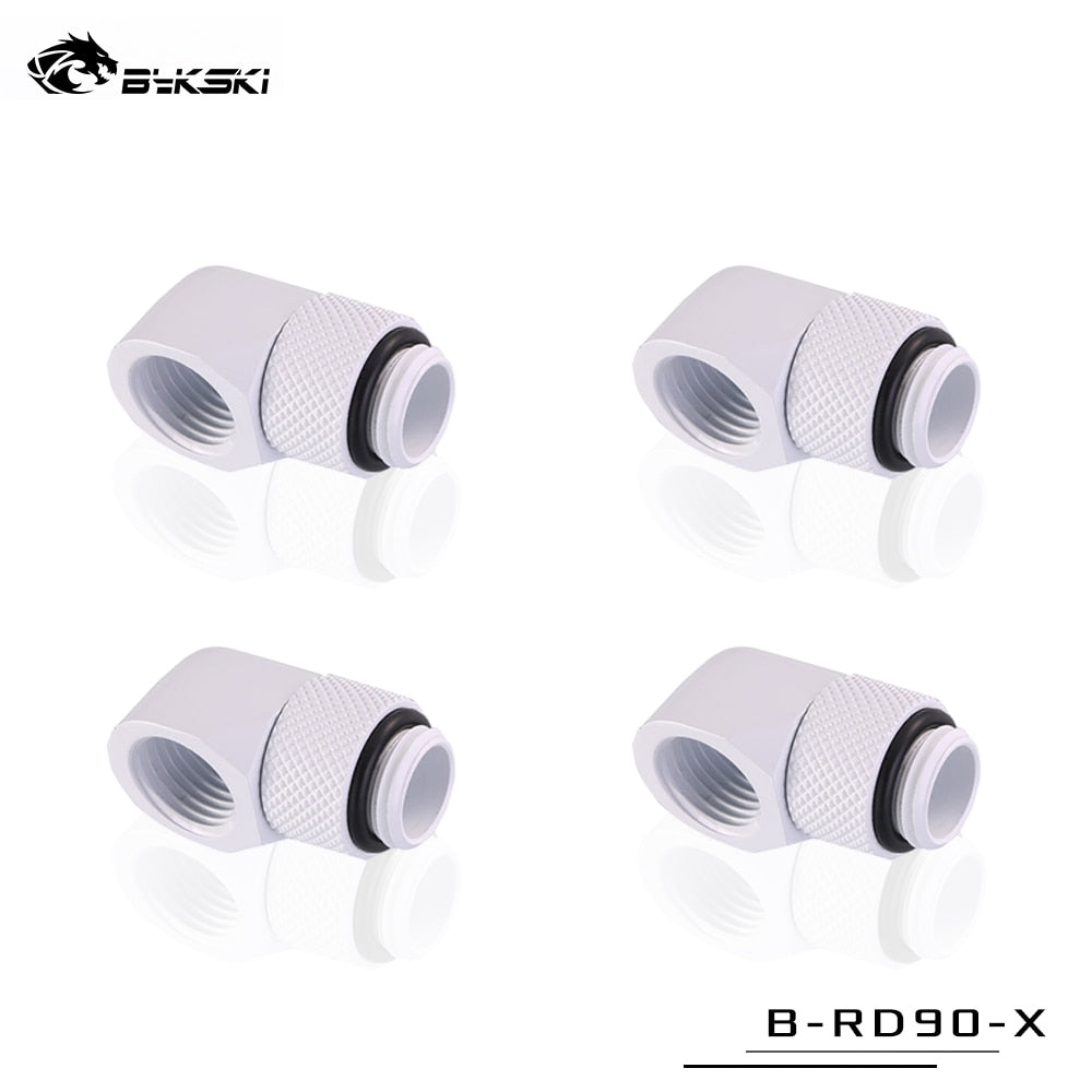 Bykski 90° Adapter Rotary Fitting Bykski G1/4" Computer Case Water Cooling Copper Equipment Adjust | Water Cooling Fitting