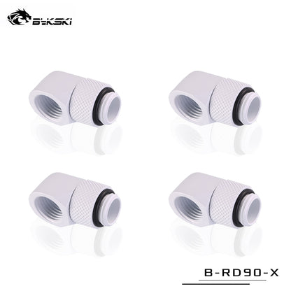 Bykski 90° Adapter Rotary Fitting Bykski G1/4" Computer Case Water Cooling Copper Equipment Adjust | Water Cooling Fitting