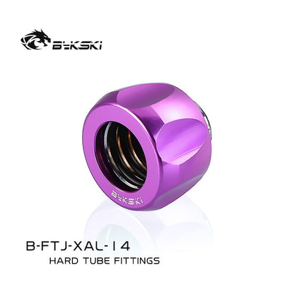 Bykski B-FTJ-XAL-14, Hard Tube Fittings, Boutique Plum Blossom, Multiple Colour , G1/4'' Fast Twist | Water Cooling Fitting