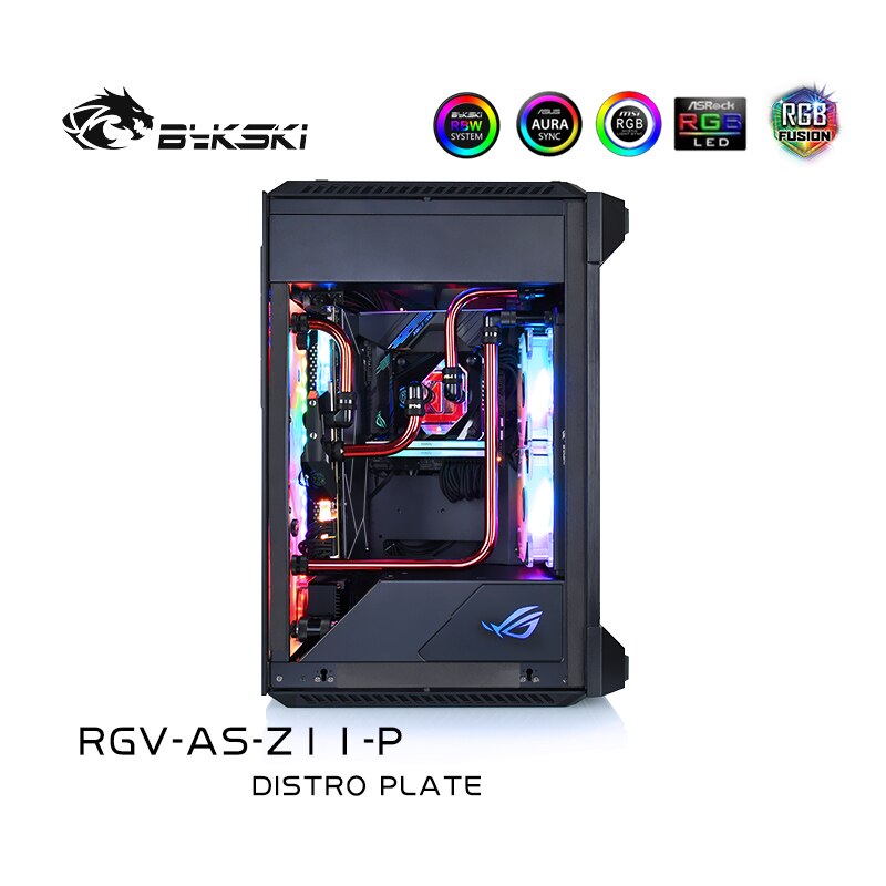 Bykski Waterway Cooling Kit For ASUS ROG Z11 Case, 5V ARGB, For Single GPU Building, RGV-AS-Z11-P