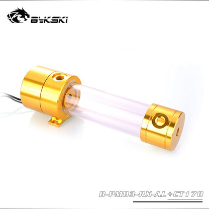 Bykski B-PMD3-RX-AL-CT, PWM DDC Pumps With 120/170/230mm Reservoir, Maximum Flow 600L/H, Maximum | Water Cooling Reservoir