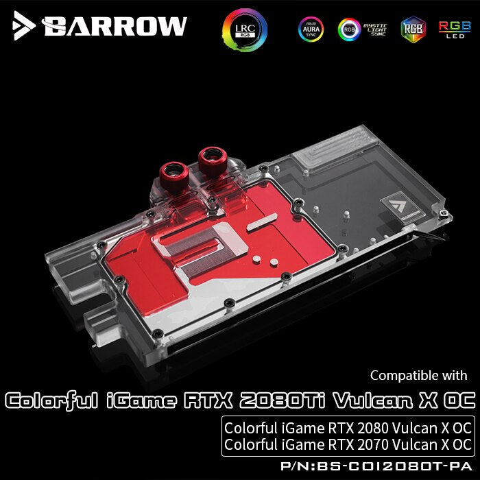 FormulaMod Barrow RTX 2080Ti full-cover GPU waterblock — silent local AI workload cooling (view 6)