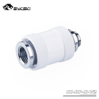 Bykski Water Valve G1/4'' Double Inner Thread, Male To Female Colour Switch, For Hard Tube Push the Switch To Drain, CC-HP-X-V2