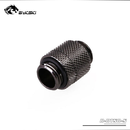 Bykski B-DTSO-S, Male To Male Rotary Fittings, Boutique Diamond Pattern, Multiple Color G1/4 Male To Male Fittings