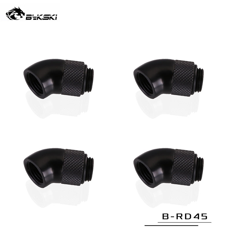 Bykski 45 Degree Rotary Fitting Bykski G1/4" Rotatable 45° Adapter Cooling Equipment Adjust Connect | Water Cooling Fitting