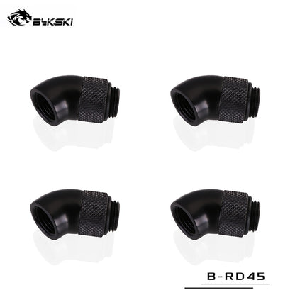 Bykski 45 Degree Rotary Fitting Bykski G1/4" Rotatable 45° Adapter Cooling Equipment Adjust Connect | Water Cooling Fitting