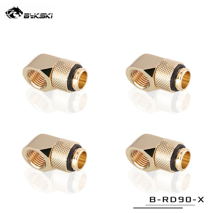 Bykski 90° Adapter Rotary Fitting Bykski G1/4" Computer Case Water Cooling Copper Equipment Adjust | Water Cooling Fitting