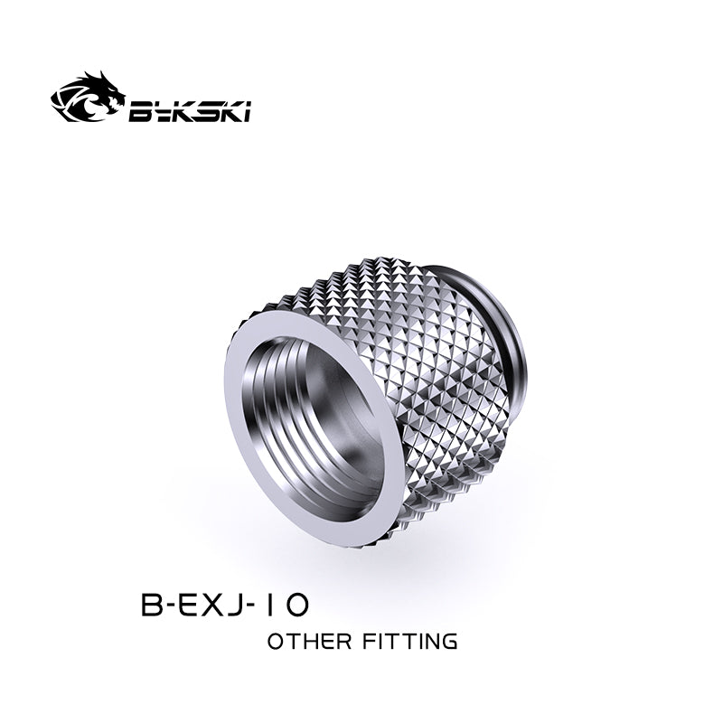 Bykski 10mm Male To Female Extender Fitting, Boutique Diamond Pattern, Multiple Color G1/4 Fitting, B-EXJ-10