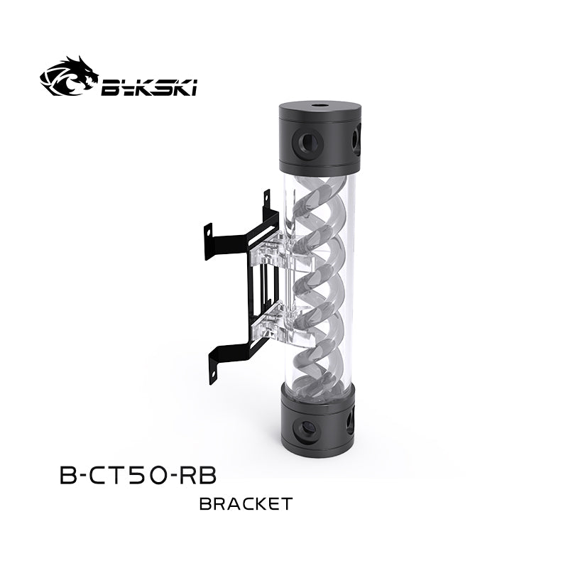 Bykski C Shape Reservoir Bracket, Transparent Acrylic Buckle For 50mm Cylindrical Water Cooling Tank, B-CT50-RB
