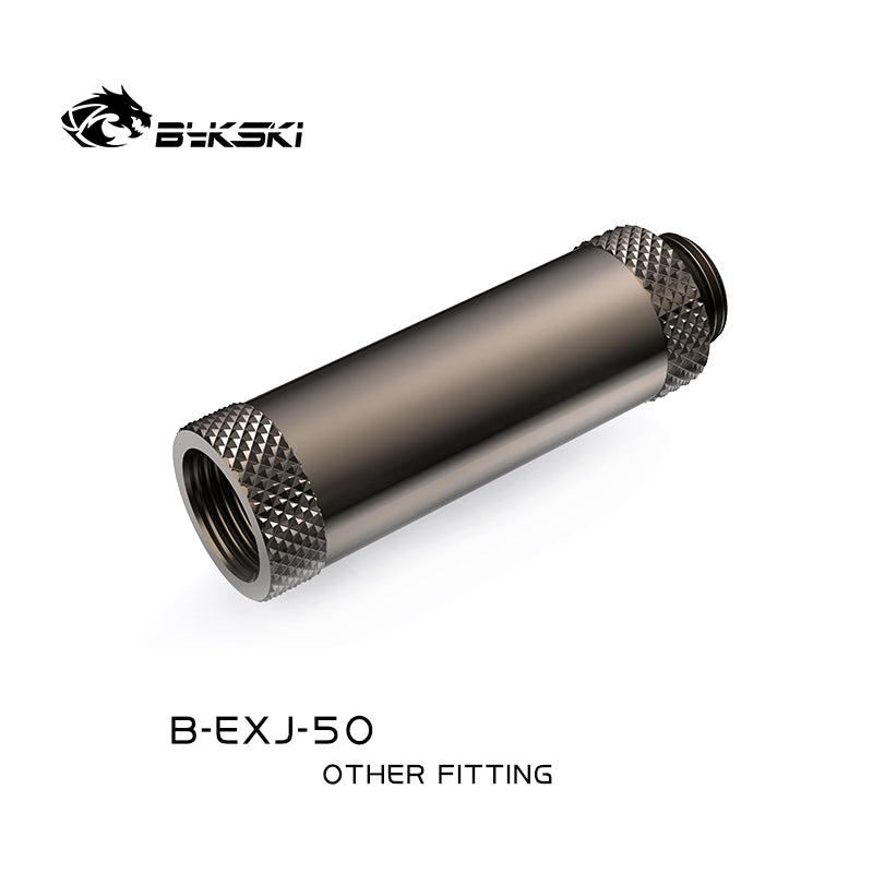 Bykski 50mm Male To Female Extender Fitting, Boutique Diamond Pattern, Multiple Color G1/4 Fitting, B-EXJ-50