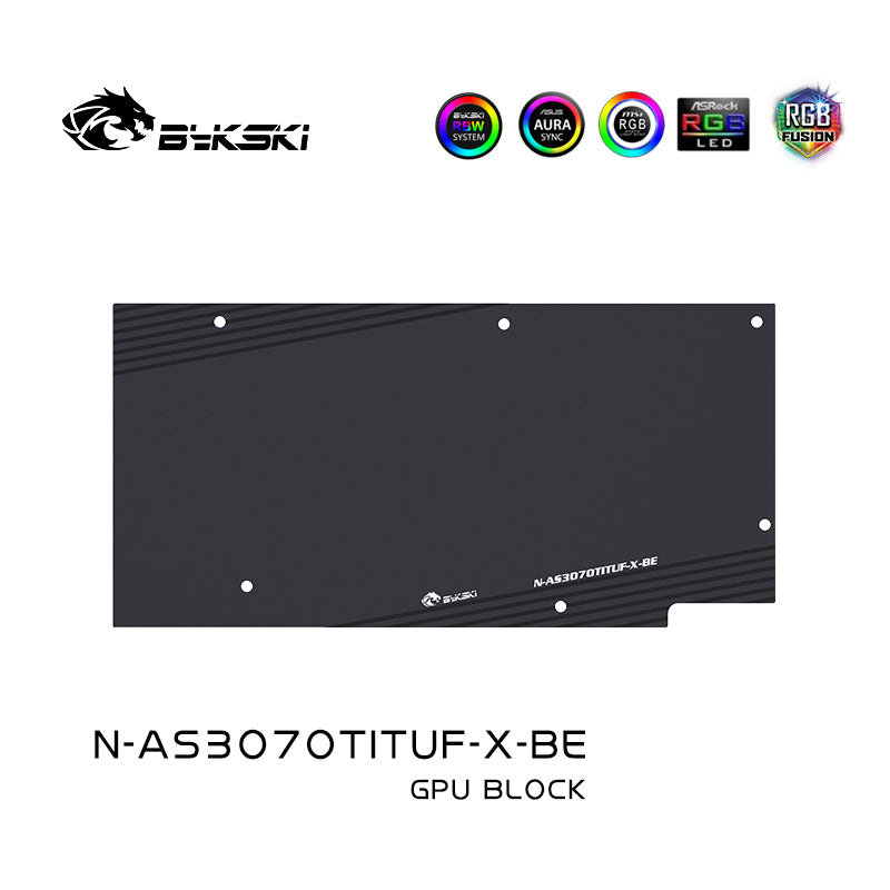 Bykski GPU Block For Asus TUF RTX 3070Ti/3060Ti Gaming, Full Cover GPU Water Cooling Cooler N-AS3070TITUF-X