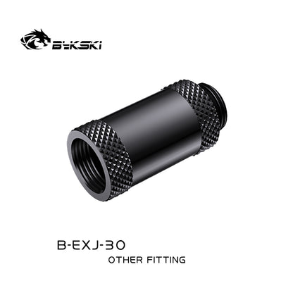 Bykski 30mm Male To Female Extender Fitting, Boutique Diamond Pattern, Multiple Color G1/4 Fitting, B-EXJ-30