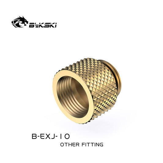 Bykski 10mm Male To Female Extender Fitting, Boutique Diamond Pattern, Multiple Color G1/4 Fitting, | Water Cooling Fitting