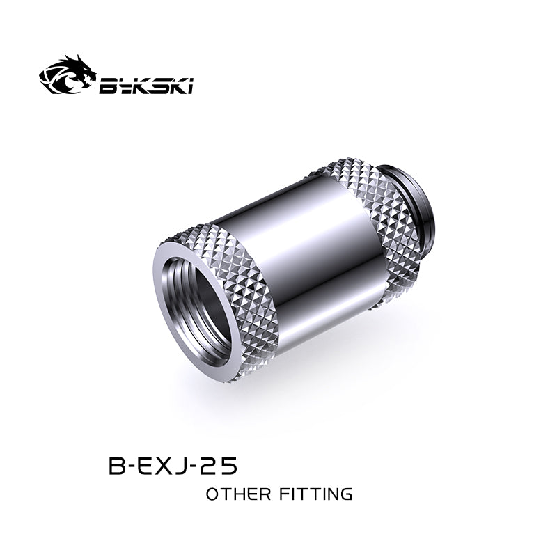 Bykski 25mm Male To Female Extender Fitting, Boutique Diamond Pattern, Multiple Color G1/4 Fitting, B-EXJ-25