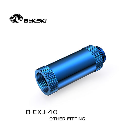 Bykski 40mm Male To Female Extender Fitting, Boutique Diamond Pattern, Multiple Color G1/4 Fitting, | Water Cooling Fitting