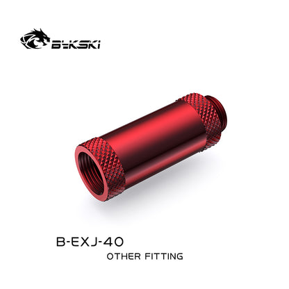 Bykski 40mm Male To Female Extender Fitting, Boutique Diamond Pattern, Multiple Color G1/4 Fitting, B-EXJ-40