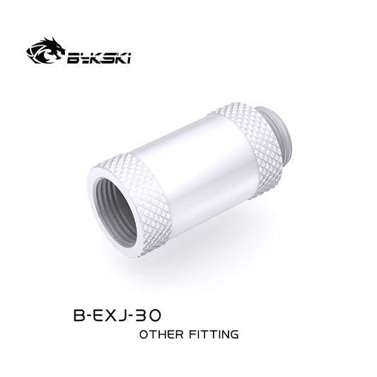 Bykski 30mm Male To Female Extender Fitting, Boutique Diamond Pattern, Multiple Color G1/4 Fitting, | Water Cooling Fitting