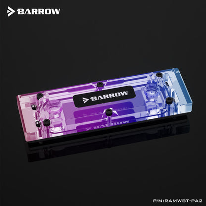 Barrow RAMWBT-PA2, RAM Water Cooling Block Kits, LRC 2.0 RGB, One Kit Two Armor One Block, One Block Maximum Support 4 RAM