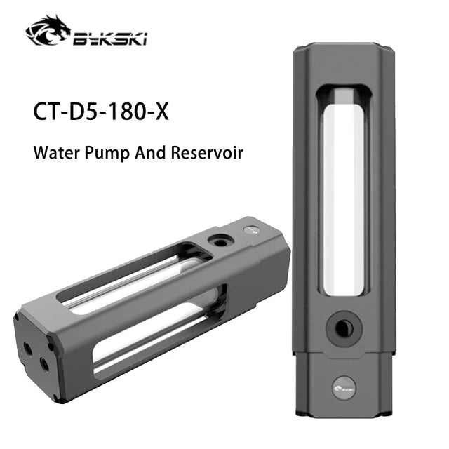 Bykski D5 PWM Water Pump And Reservoir Combination For Computer Water Cooling , Maximum Lift 5 Meters Flow1000L/H, CT-D5-180-X
