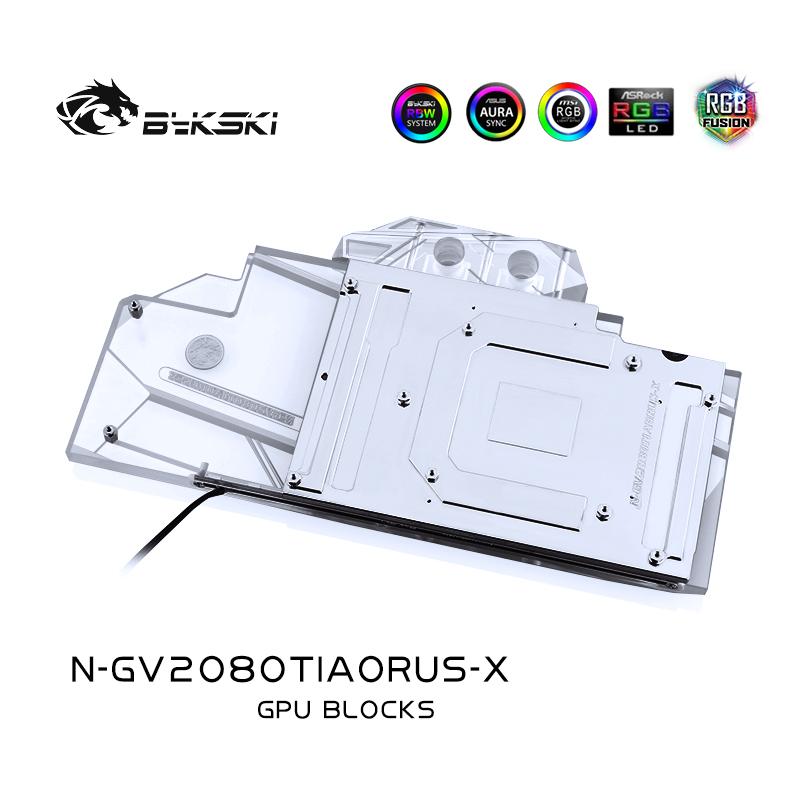 FormulaMod Bykski RTX 2080Ti full-cover GPU waterblock — silent local AI workload cooling (view 2)