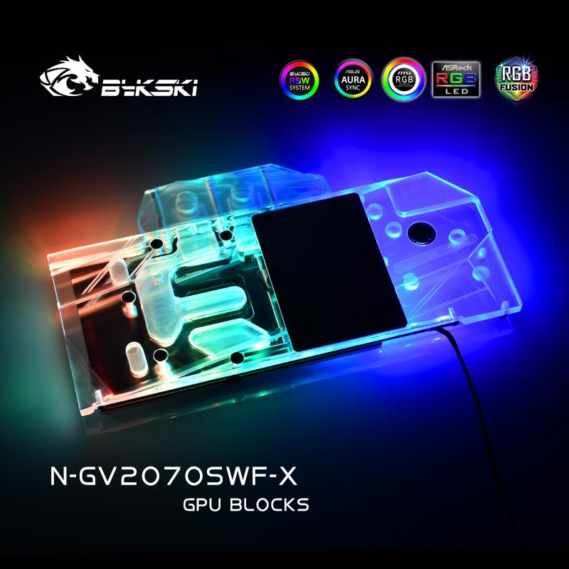 FormulaMod Bykski RTX 2070 SUPER full-cover GPU waterblock — silent local AI workload cooling (view 4)