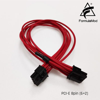 FormulaMod Fm-HS-W, 18AWG PCI-E 8Pin(6+2) câbles de tissage PSU entièrement modulaires, pour Asus THOR &amp; SeaSonic Focus/Prime Series PSU