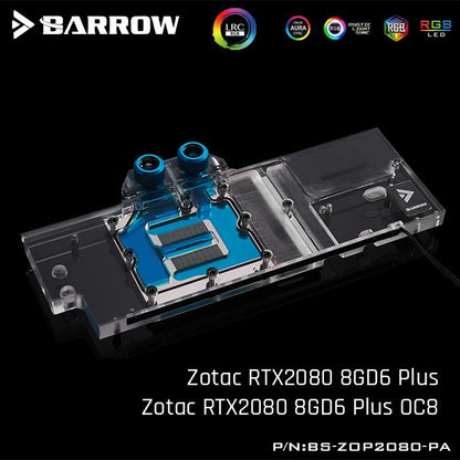 FormulaMod Barrow RTX 2080 full-cover GPU waterblock — silent local AI workload cooling
