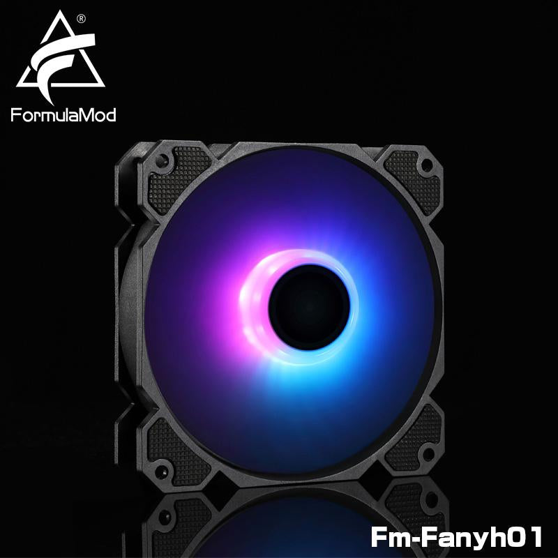 FormulaMod Fm-Fanyh 120mm PWM Fan 5v 3Pin RGB Multipurpose Radiator Cooler Case Fan Hydraulic Bearing | Custom Loop Radiator