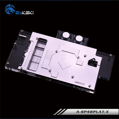 Bykski A-SP48PLAT-X, Full Cover Graphics Card Water Cooling Block RGB/RBW for Sapphire NITRO RX480 / | Water Cooling Block