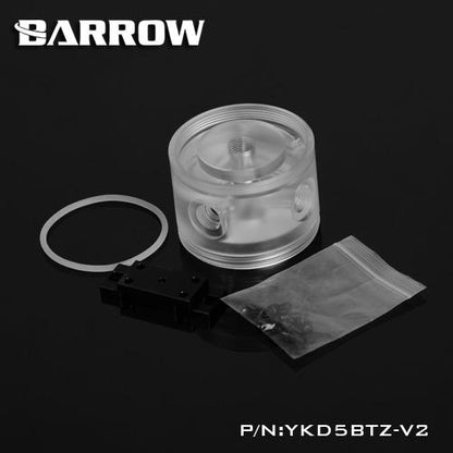 Barrow YKD5BTZ-V2/PD5BTZ-V2 POM/PMMA Acrylic water pump top for D5 / MCP655 serise pump computer water | Water Cooling Pump