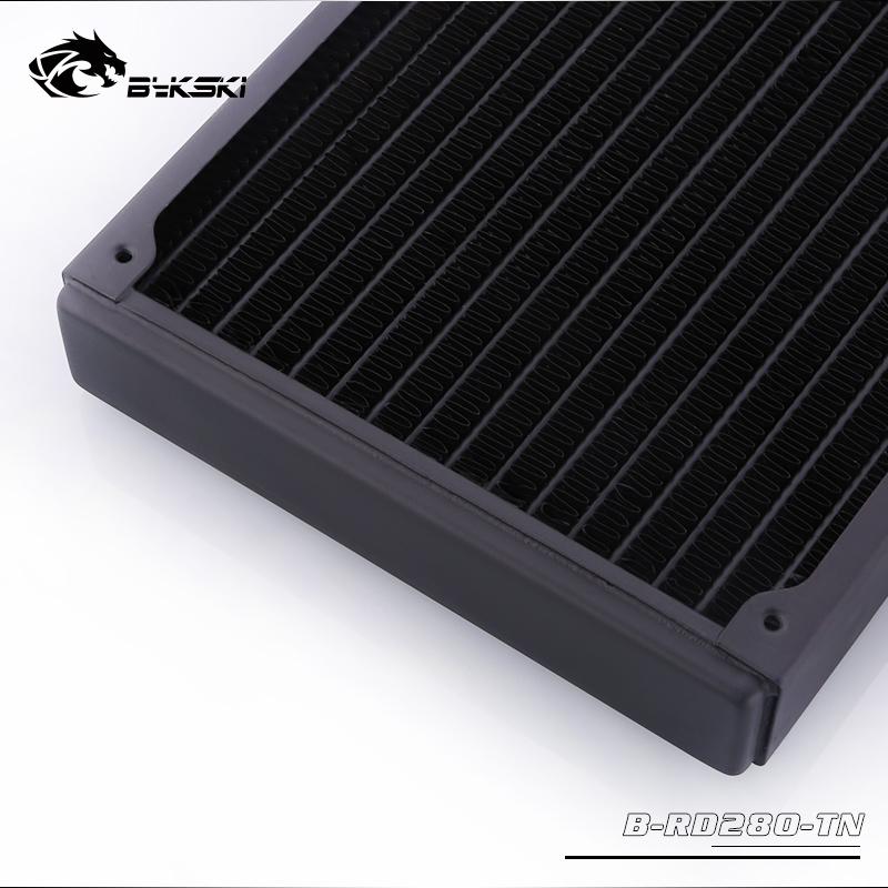 Bykski B-RD280-TN, 280mm Single Row Radiators, 28mm Thickness, Standard Water Cooling Radiators , | Water Cooling Accessory