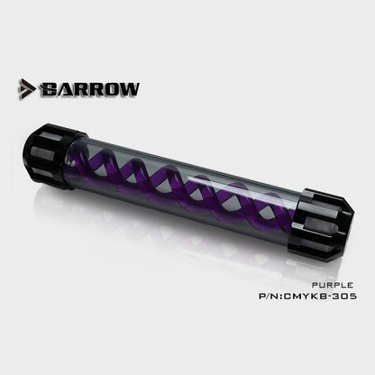 Barrow CMYKB-305 Dark Night Virus-T Reservoirs Aluminum Alloy Cover + Acrylic Body Multiple | PC Water Cooling Accessory