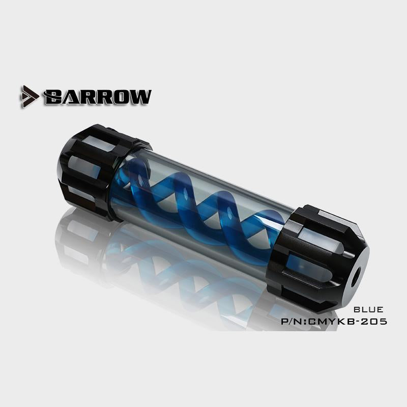 Barrow CMYKB-205 Dark Night Virus-T Reservoirs Aluminum Alloy Cover + Acrylic Body Multiple Color Spiral 205mm