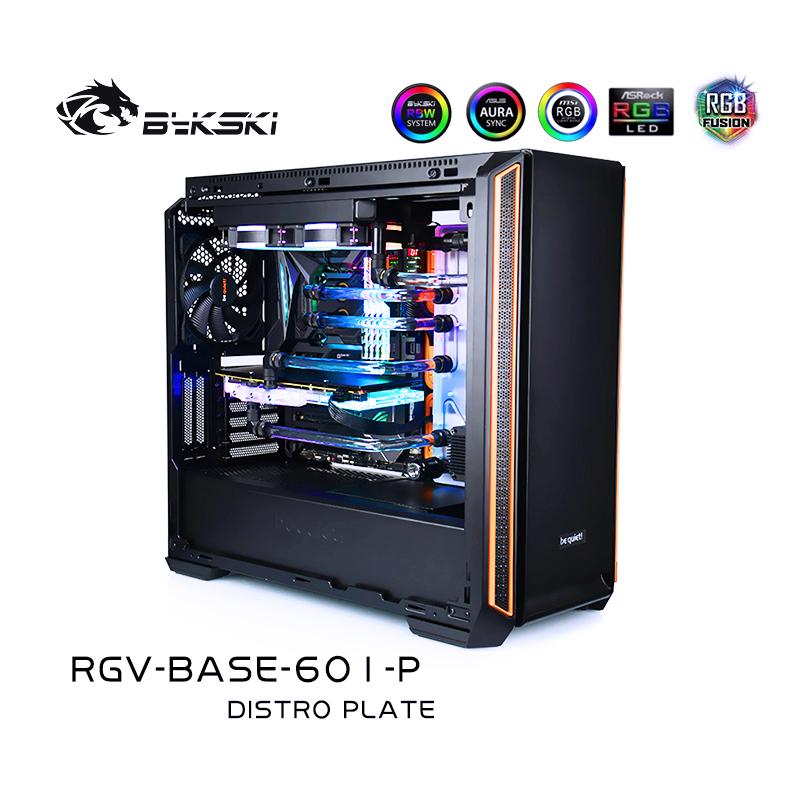 Bykski RGV-BASE-601-P Waterway Boards For Zerozone Silent Base 601 Case For Intel CPU Water Block & | Liquid Cooling Block