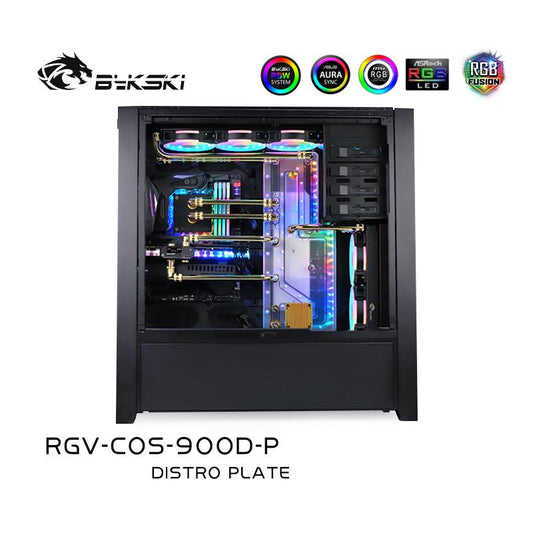 Bykski Waterway Cooling Kit For CORSAIR 900D Case, 5V ARGB, For Single GPU Building, RGV-COS-900D-P