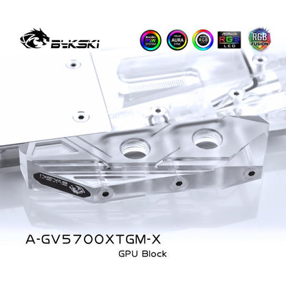 Bykski GPU Water Cooling Block For Gigabyte RX5700XT GAMING OC 8G, Computer Component Heat Dissipation