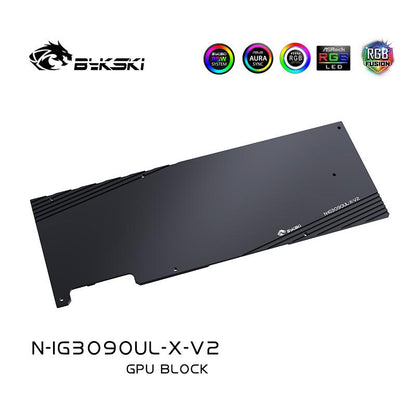 Bykski 3080 3090 GPU Water Cooling Block For Colorful iGame RTX 3080 Ultra OC 10G, GPU Cooler Liquid Cooling, N-IG3090UL-X-V2