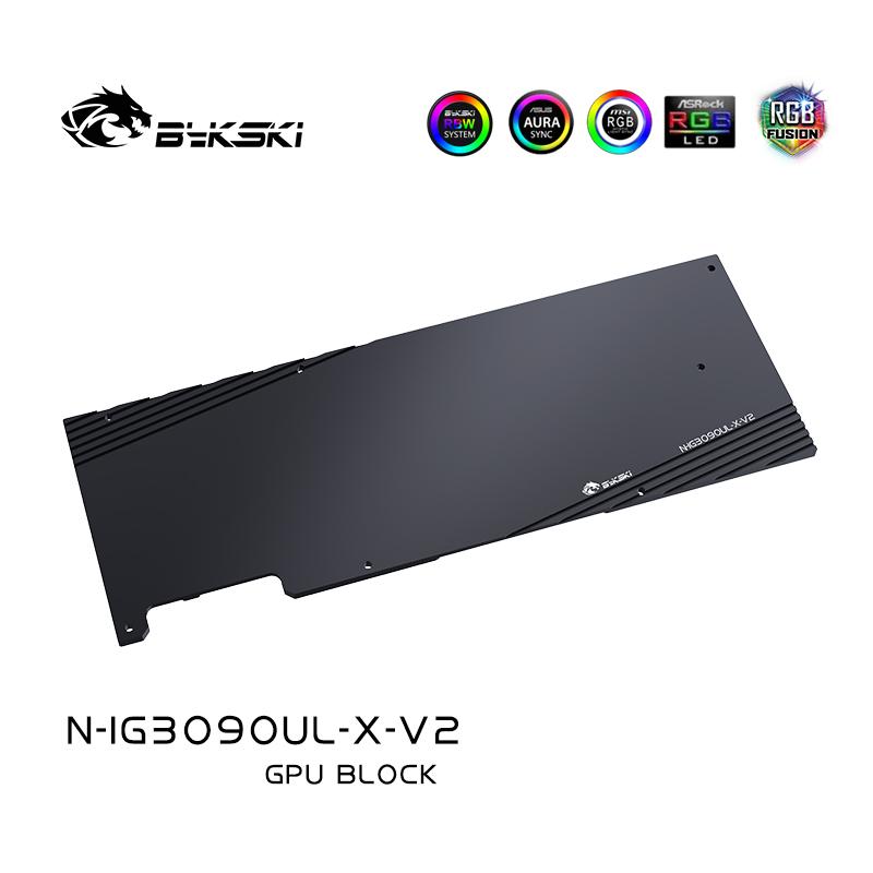 Bykski GPU Water Cooling Block For Colorful iGame RTX 3090/3080Ti/3080/3070Ti Ultra / Advanced , GPU Cooler Liquid Cooling, N-IG3090UL-X-V2