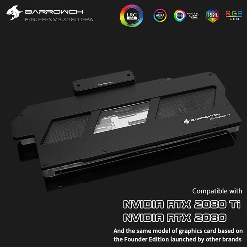 FormulaMod Barrow RTX 2080Ti full-cover GPU waterblock — silent local AI workload cooling (view 3)