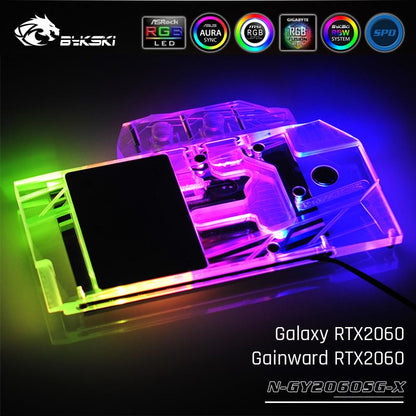 FormulaMod Bykski RTX 2060 full-cover GPU waterblock — silent local AI workload cooling