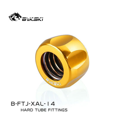 Bykski B-FTJ-XAL-14, Hard Tube Fittings, Boutique Plum Blossom, Multiple Colour , G1/4'' Fast Twist | Water Cooling Fitting