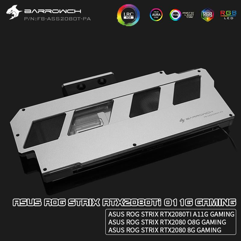 FormulaMod Barrow RTX 2080 full-cover GPU waterblock — silent local AI workload cooling (view 2)