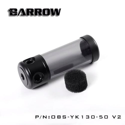Barrow OBS-YK,50mm Diameter Acrylic Cylindrical Tanks, Transparent Wall, 130/180/230/280mm Length, | Water Cooling Accessory