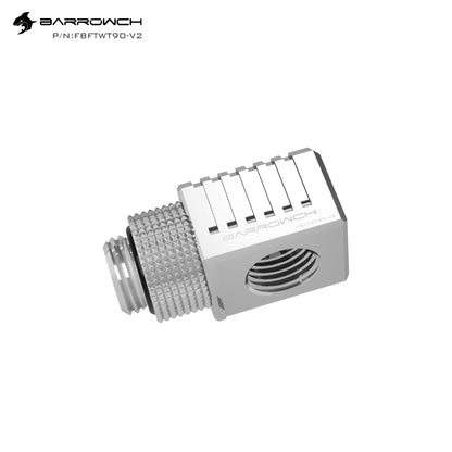 Barrowch 45 90 Degree Rotary Adapter Fitting, Limited Version for Water Cooling Tube Angled Fitting， FBFTWT 45/90-V2
