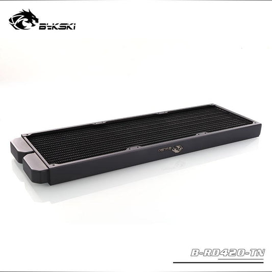 Bykski B-RD420-TN, 420mm Single Row Radiators, 28mm Thickness, Standard Water Cooling Radiators , | Water Cooling Accessory