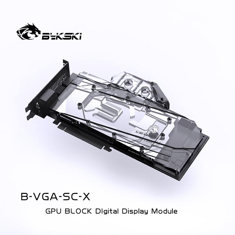 Bykski GPU Temperature Digital Display for Computer GPU Cooling Water Block Cooler With Color Display, | Water Cooling Block