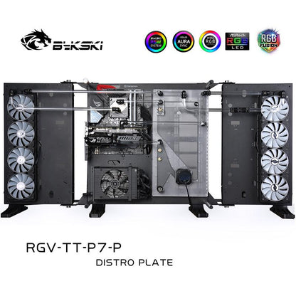 Bykski Water Cooling Kit For Thermaltake Core P7 TG Case, For Intel CPU Water Block & Single GPU Building, RGV-TT-P7-P