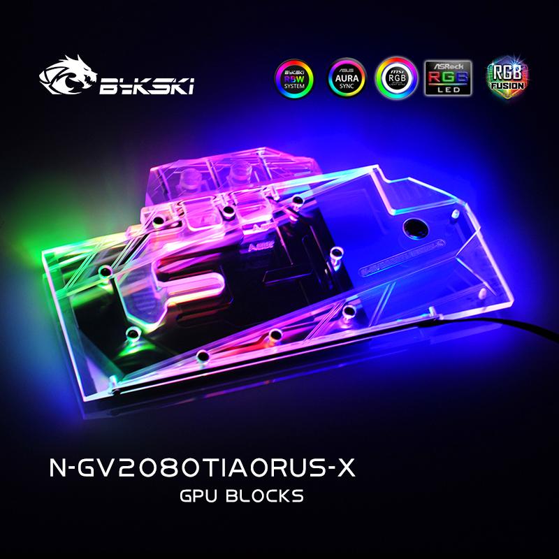 FormulaMod Bykski RTX 2080Ti full-cover GPU waterblock — silent local AI workload cooling (view 4)