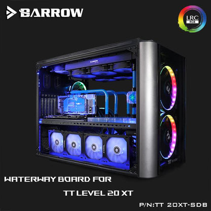 Barrow TT20XT-SDB, Waterway Boards For TT Level 20 XT Case, For Intel CPU Water Block & Single/Double GPU Building