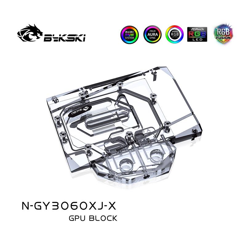 Bykski GPU Water Block for Galax / Palit / PNY / Gainward / Manli / Inno3D / Yeston RTX3060 3060Ti , Radiator Water Cooling Liquid Cooler, N-GY3060XJ-X